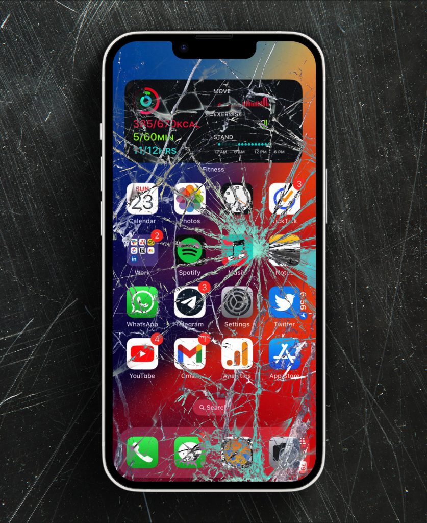 Broken Mobile LCD